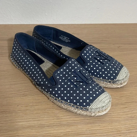 Lauren Ralph Lauren Womens Flats Polka Dots
Destini Espadrilles Navy Blue 7.5B - Picture 5 of 14